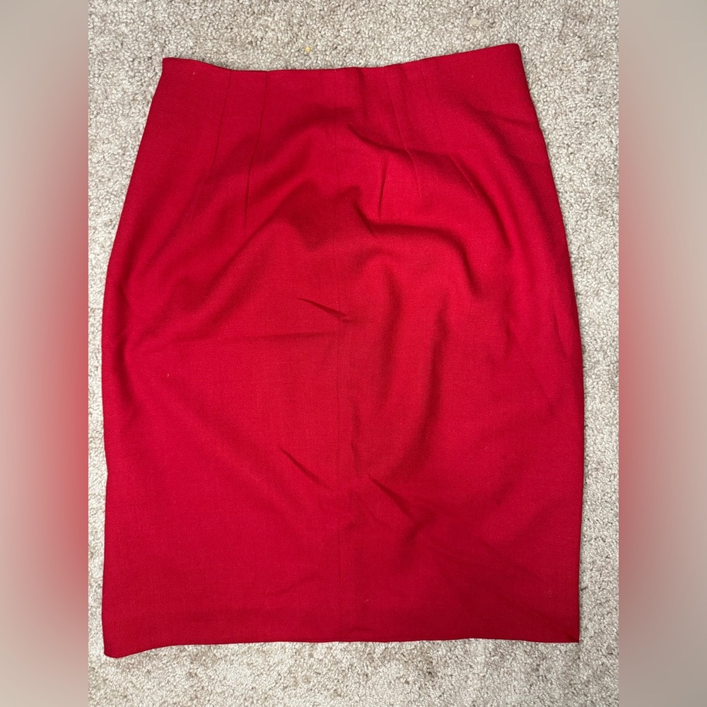 Elegant Red Women's Skirt